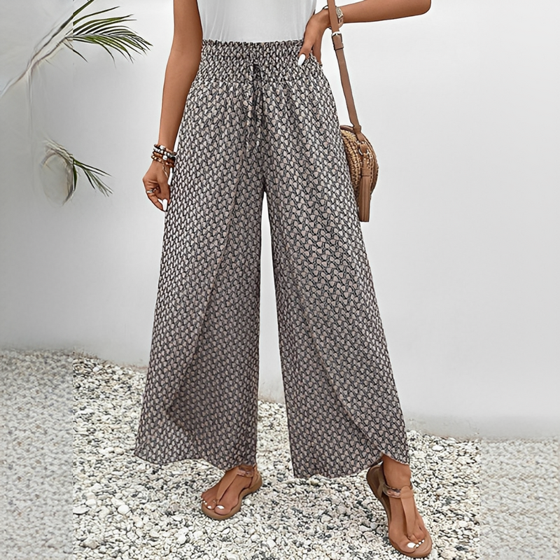 Elegante Damen-Sommerhose — Vayrani — Farbe Rosa