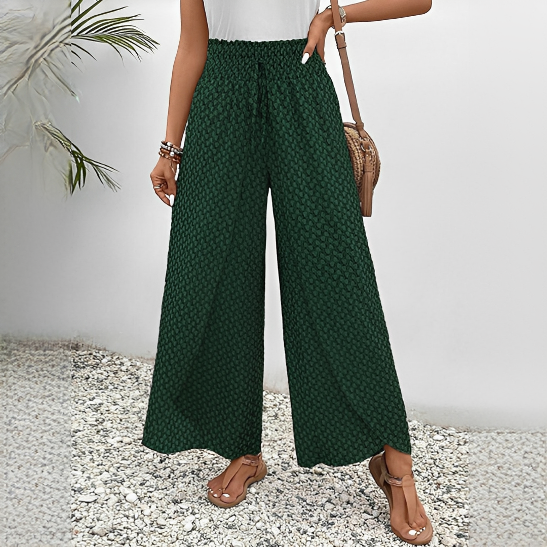 Elegante Damen-Sommerhose — Vayrani — Ansicht 5 — Farbe Grün
