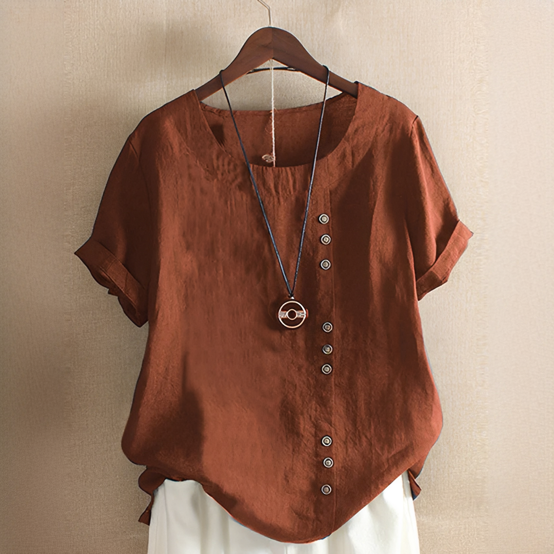 Elegantes Damen T-Shirt für den Sommer — Vayrani — Ansicht 3 — Farbe Rosa
