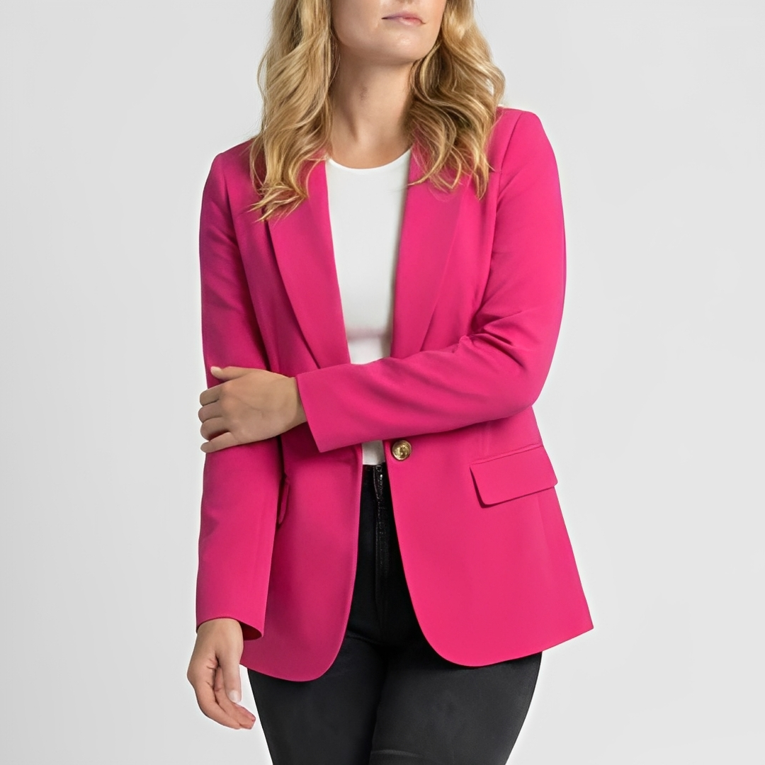 Stilvoller Damenblazer — Vayrani — Ansicht 5 — Farbe Rosa