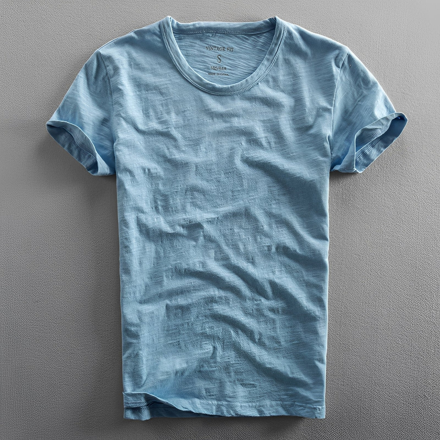 Klassisches Herren-T-Shirt — Vayrani — Ansicht 4 — Farbe Blau