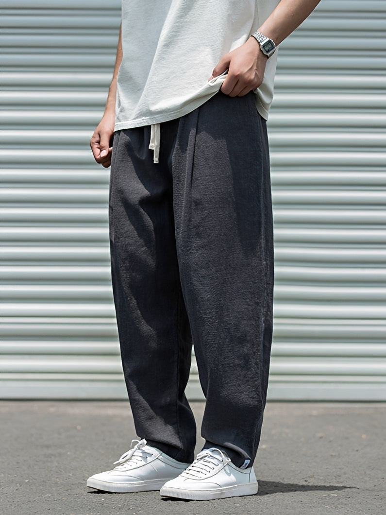 Herrenhose mit lässigem, geradem Schnitt — Vayrani — Ansicht 5 — Farbe Schwarz