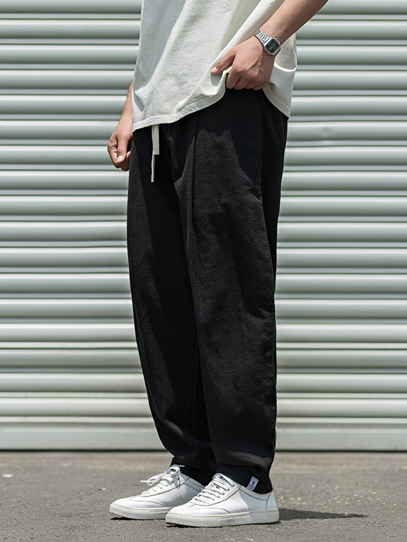 Herrenhose mit lässigem, geradem Schnitt — Vayrani — Ansicht 6 — Farbe Schwarz