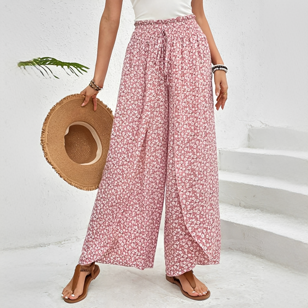Elegante Damen-Sommerhose — Vayrani — Ansicht 3 — Farbe Khaki