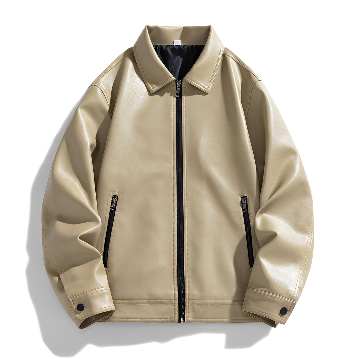 Moderne Bomberjacke für Herren — Vayrani — Ansicht 4 — Farbe Khaki