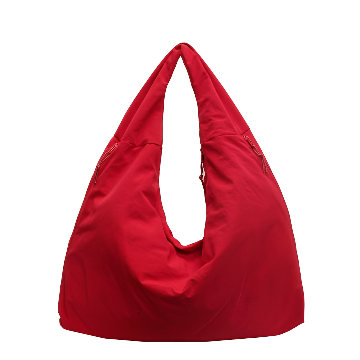 Geräumige, entspannte Damenschultertasche — Vayrani — Ansicht 6 — Farbe Rot