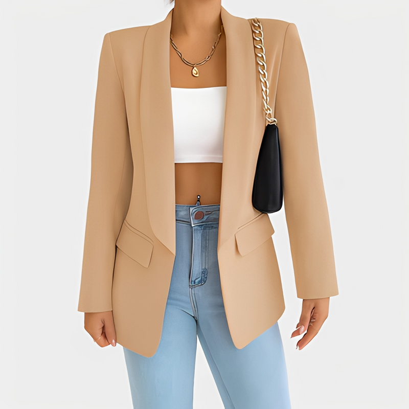 Eleganter Winterblazer für Frauen — Vayrani — Farbe Khaki