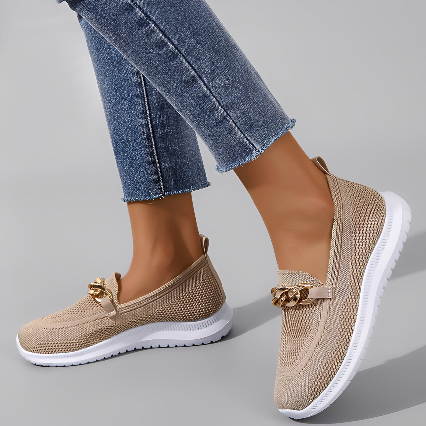 Elegante Damenschuhe — Vayrani — Ansicht 5 — Farbe Khaki