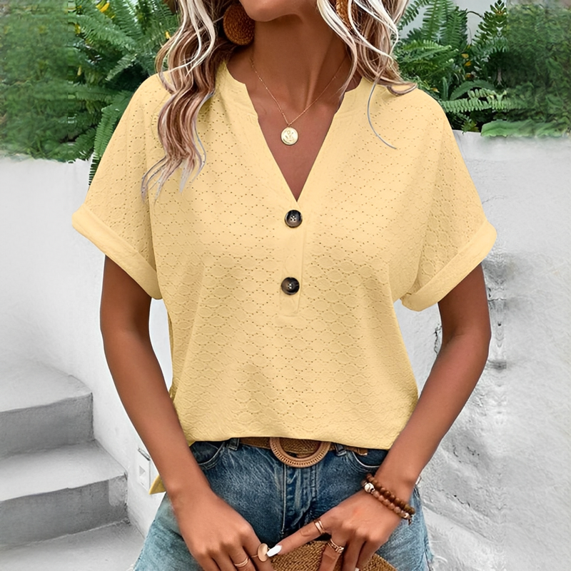 Elegante Bluse für Damen — Vayrani — Farbe Rosa