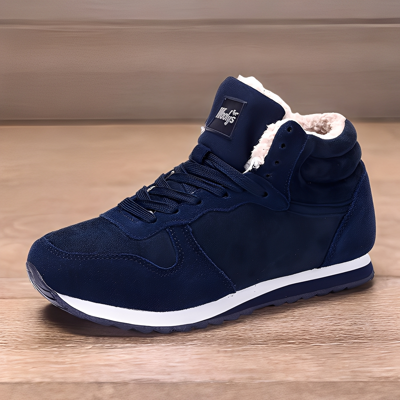 Stylische, warme Winterstiefel für Herren — Vayrani — Ansicht 3 — Farbe Blau