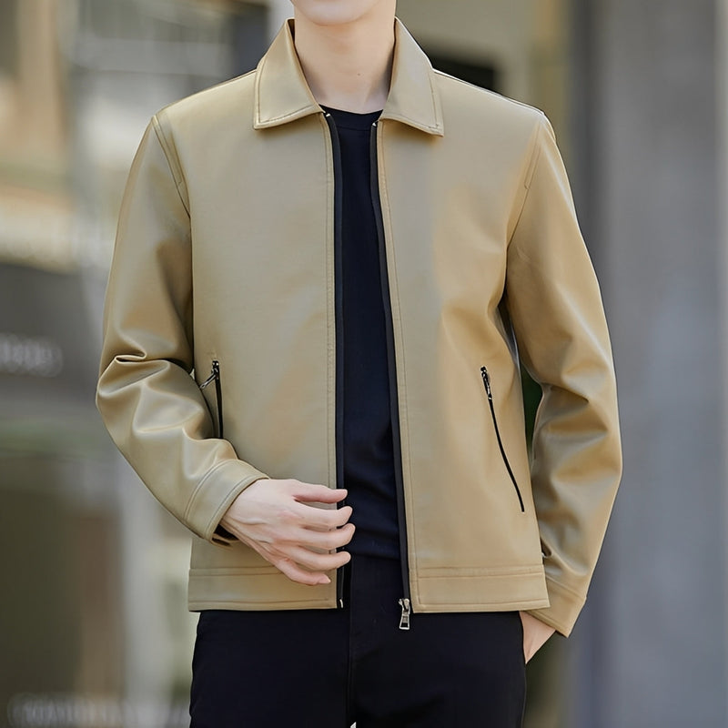 Moderne Bomberjacke für Herren — Vayrani — Farbe Khaki