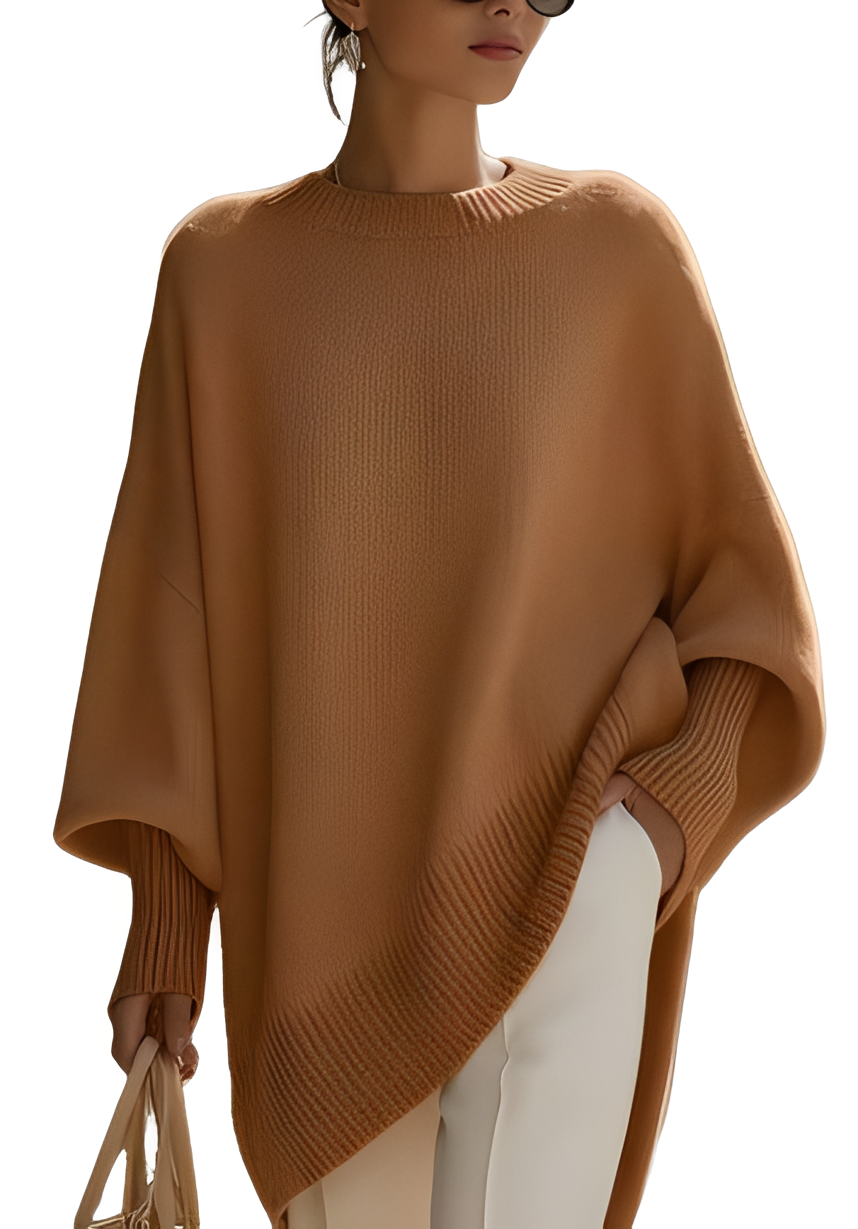Trendiger Oversize-Pullover für Damen — Vayrani — Ansicht 6 — Farbe Rosa