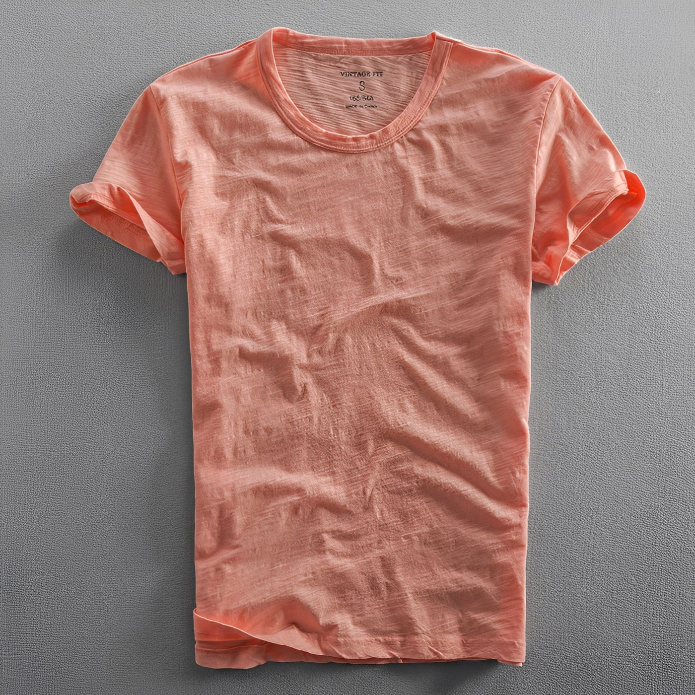 Klassisches Herren-T-Shirt — Vayrani — Ansicht 3 — Farbe Orange
