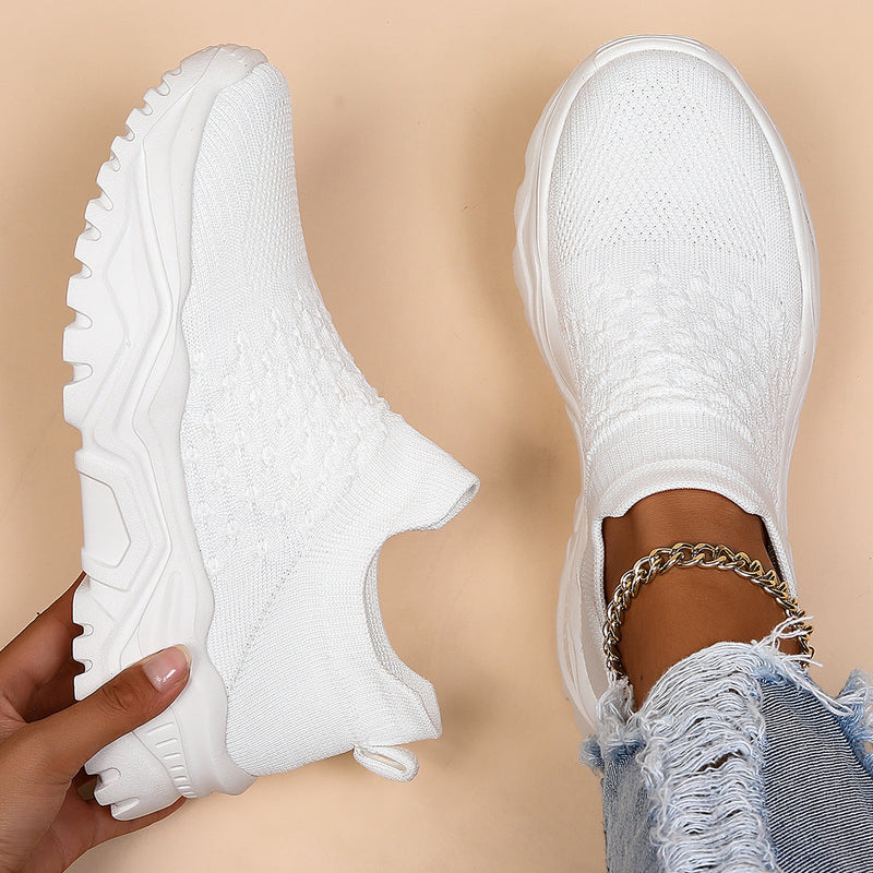 Komfortable Sneaker für Damen — Vayrani — Farbe Weiß