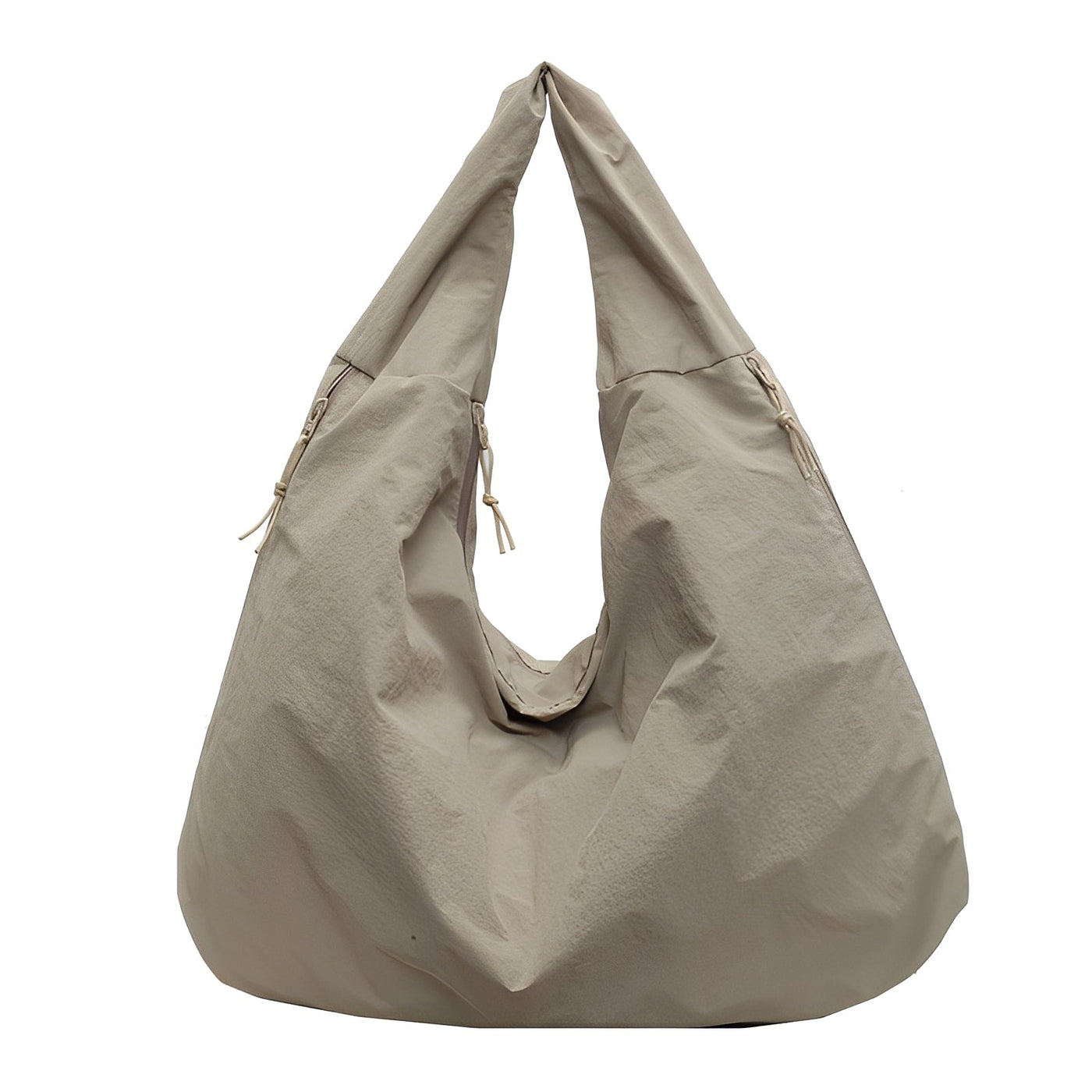 Geräumige, entspannte Damenschultertasche — Vayrani — Ansicht 4 — Farbe Khaki