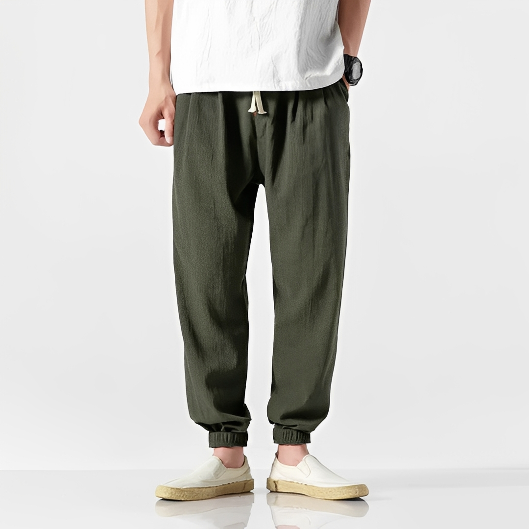 Stylische Herren-Sommerhose — Vayrani — Ansicht 5 — Farbe Hellgrau