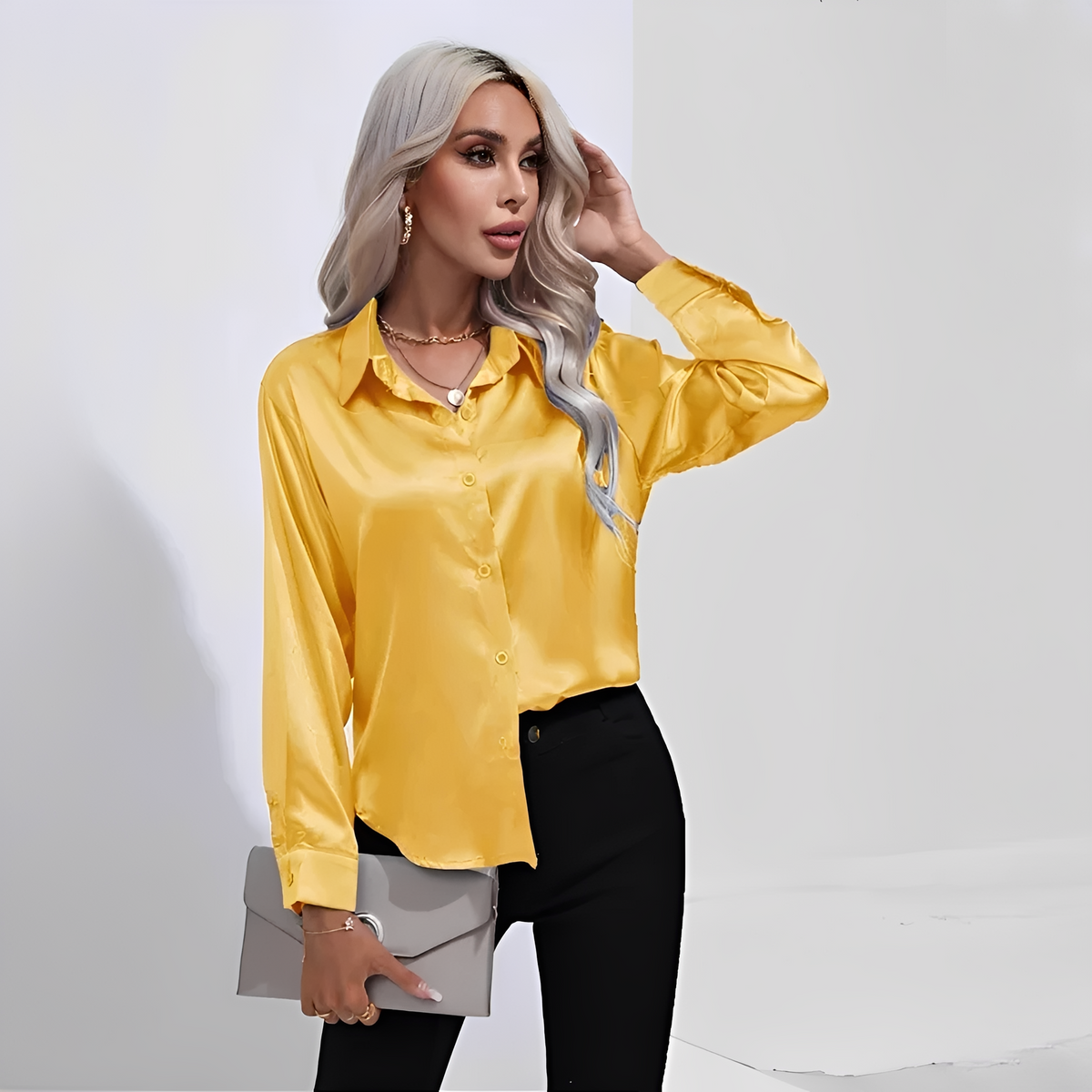 Liliane - Elegante Bluse mit langen Ärmeln