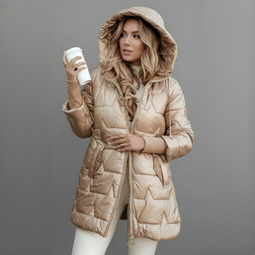 Georgina - Eleganter und warm haltender Mantel mit Kapuze