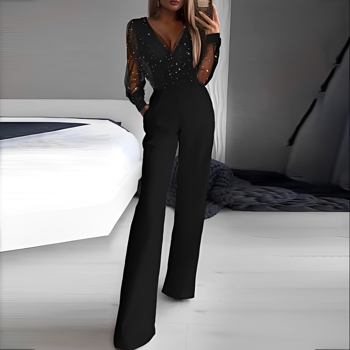 Arianna - Schicker Overall mit V-Ausschnitt