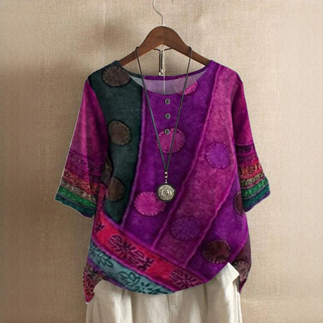 Jessel - Stylische Bluse mit Rundhalsausschnitt