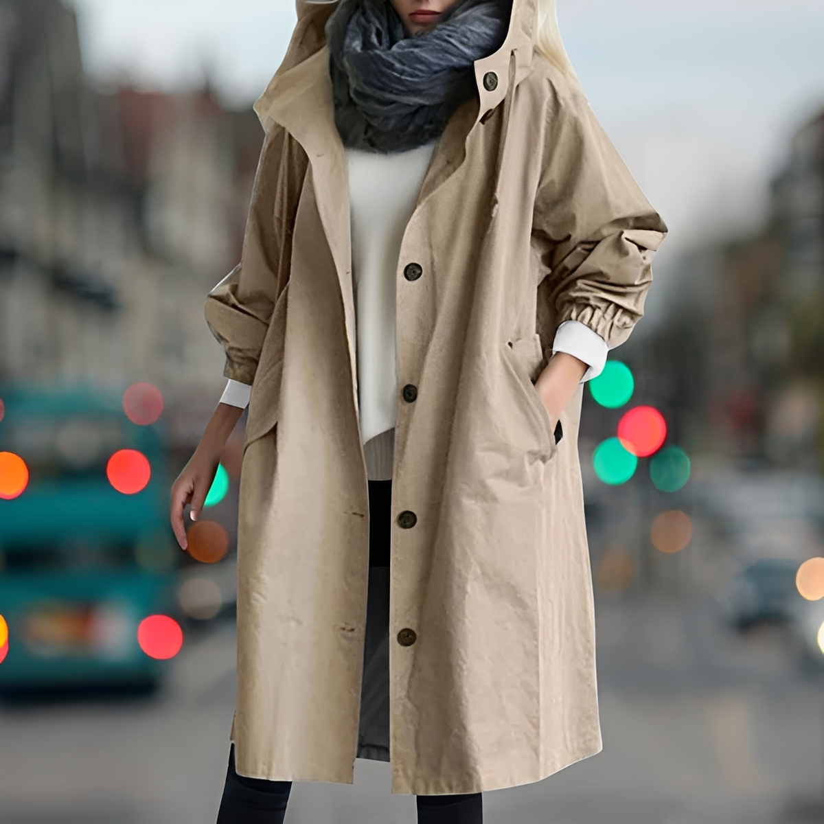Ezza - Eleganter und bequemer Regenmantel