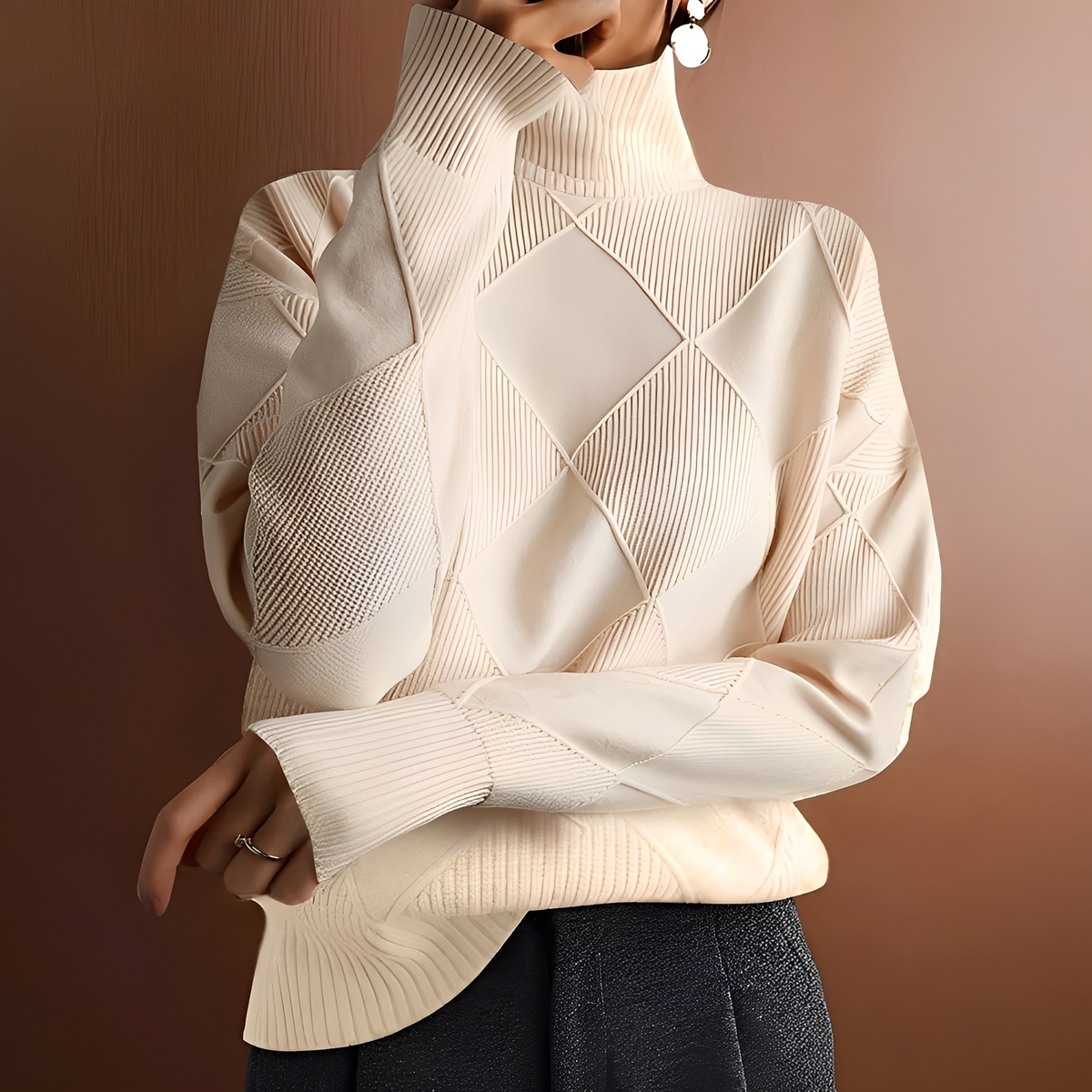 Morgan - Komfortabler Pullover mit hohem Kragen