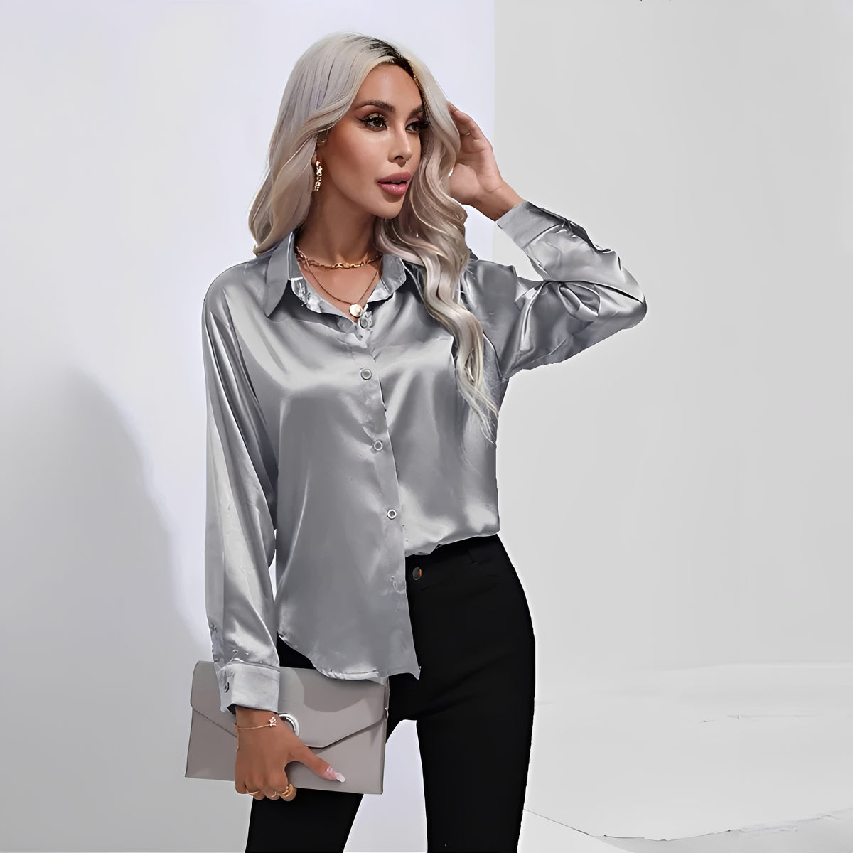 Liliane - Elegante Bluse mit langen Ärmeln