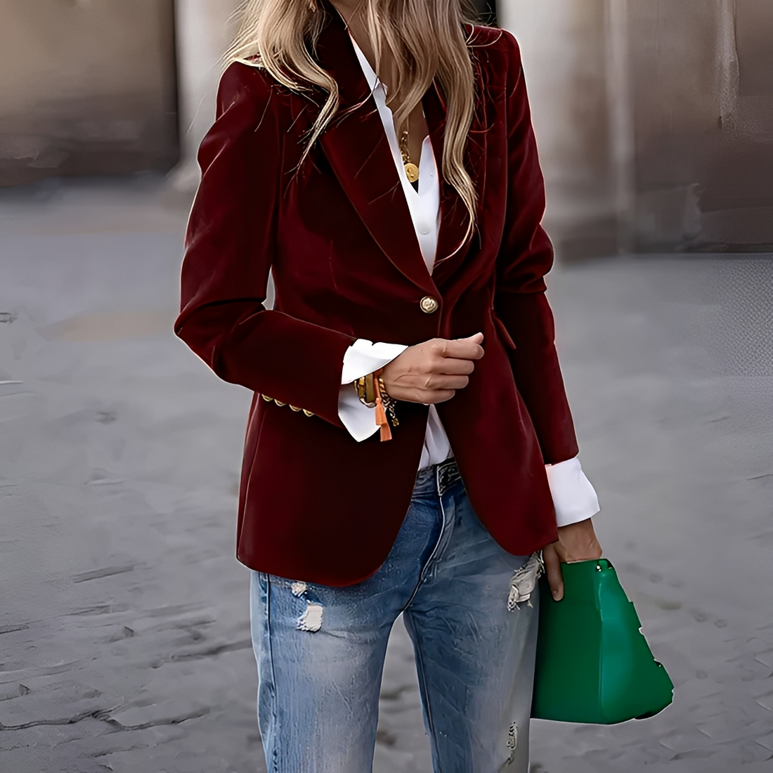 Alesia - Eleganter Blazer mit Wärme