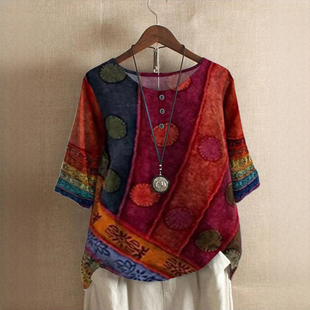 Jessel - Stylische Bluse mit Rundhalsausschnitt