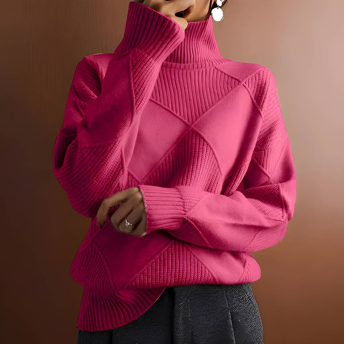Morgan - Komfortabler Pullover mit hohem Kragen