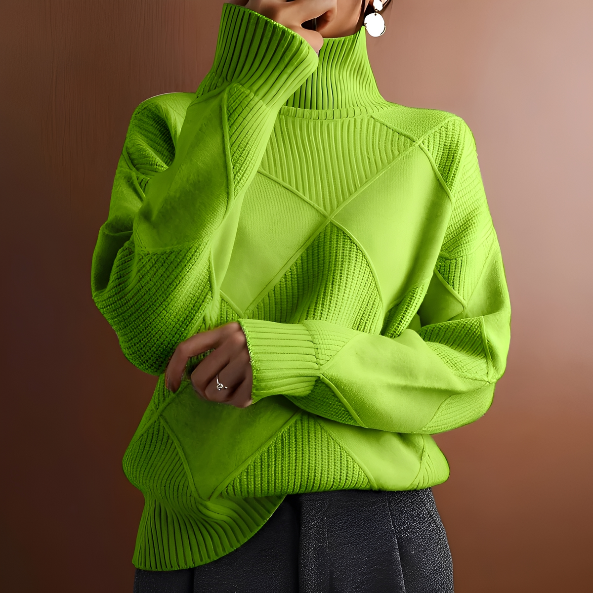 Morgan - Komfortabler Pullover mit hohem Kragen