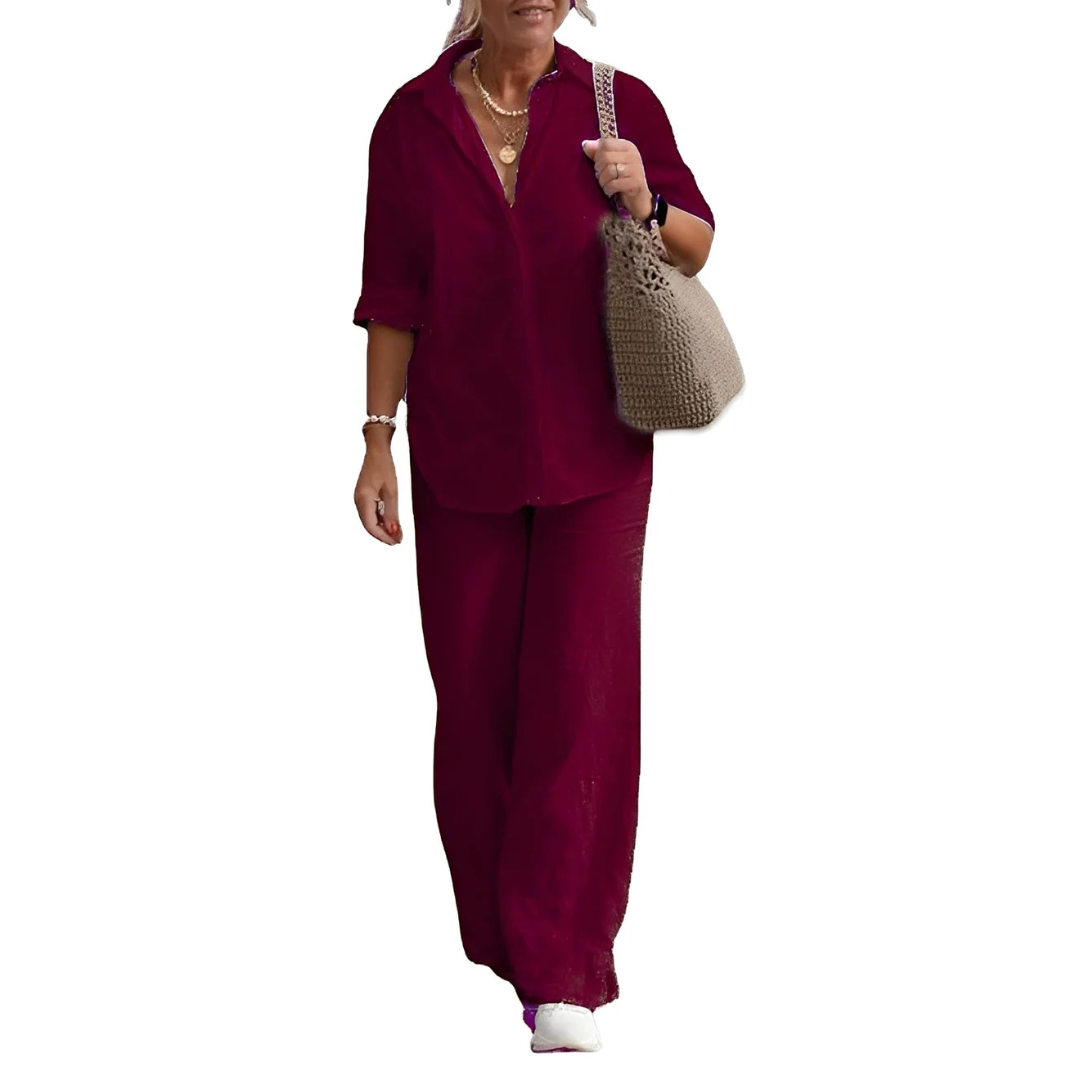 Earlyne - Bequemes Hosen-Set