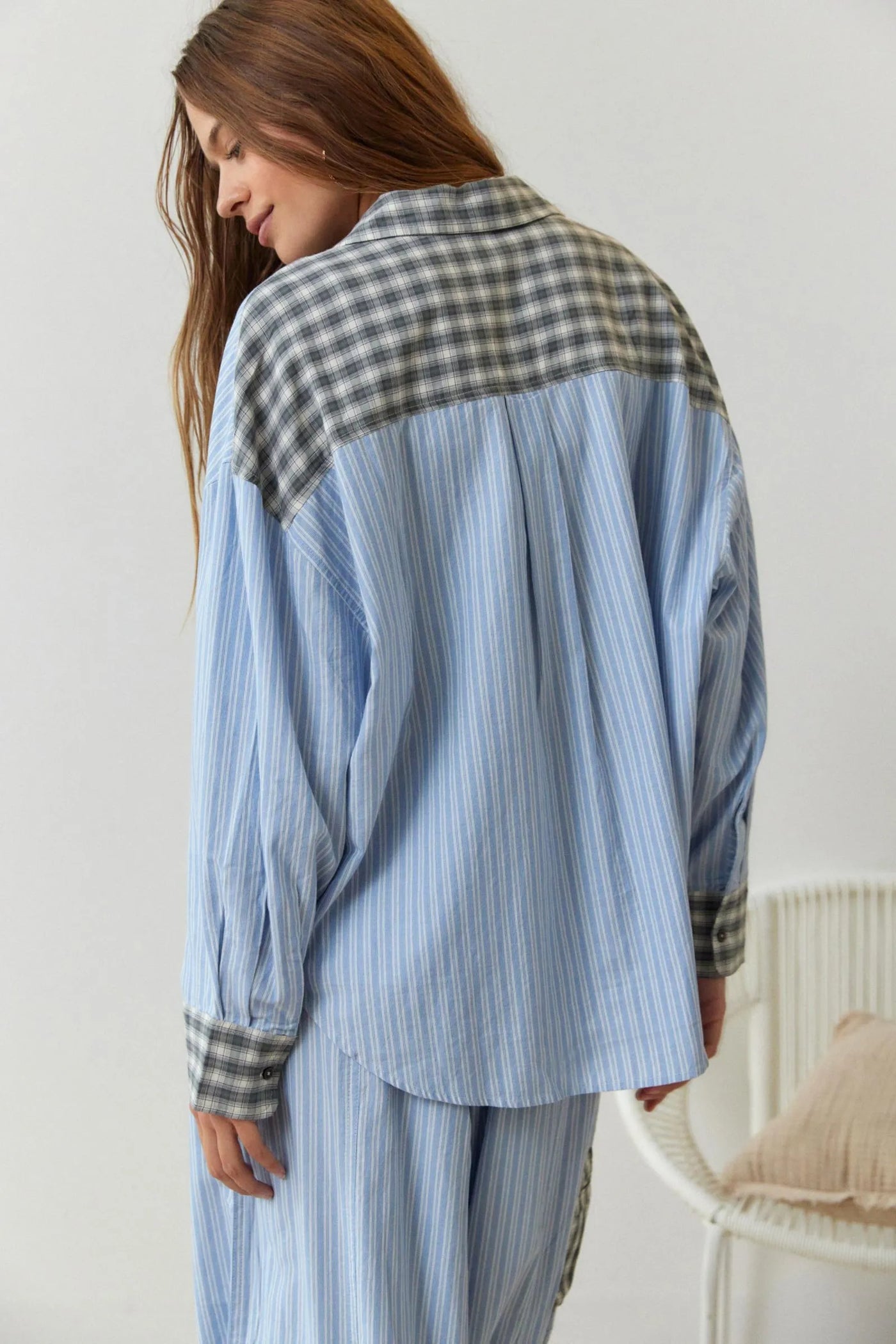 Zweiteiliges Pyjama-Set — Vayrani — Ansicht 7 — Farbe Blau