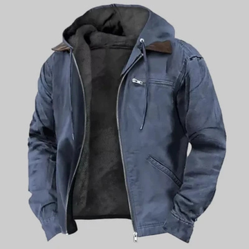 Herren Hoodiejacke mit Kapuze und Reißverschluss - Regular Fit, Vorderreißverschluss, Kängeltaschen