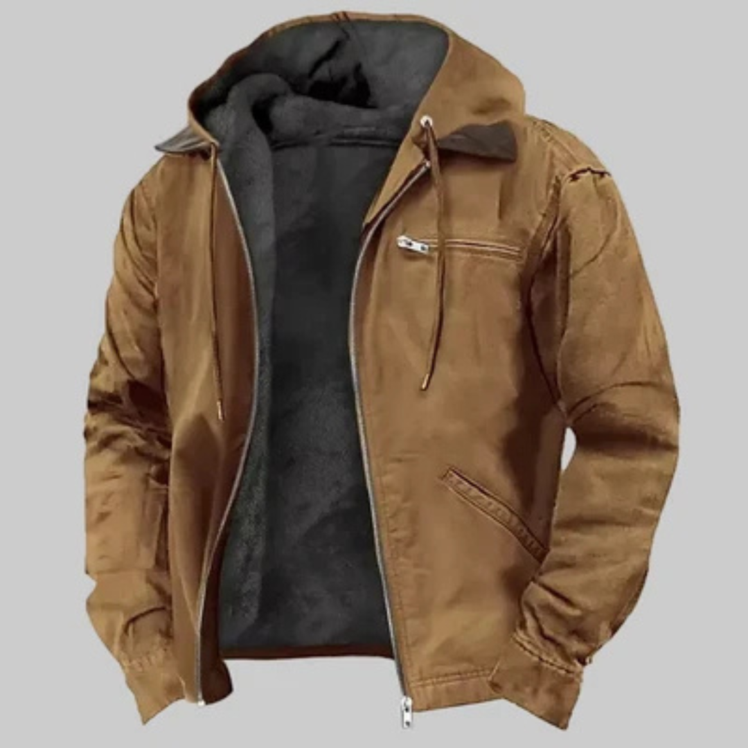 Herren Hoodiejacke mit Kapuze und Reißverschluss - Regular Fit, Vorderreißverschluss, Kängeltaschen