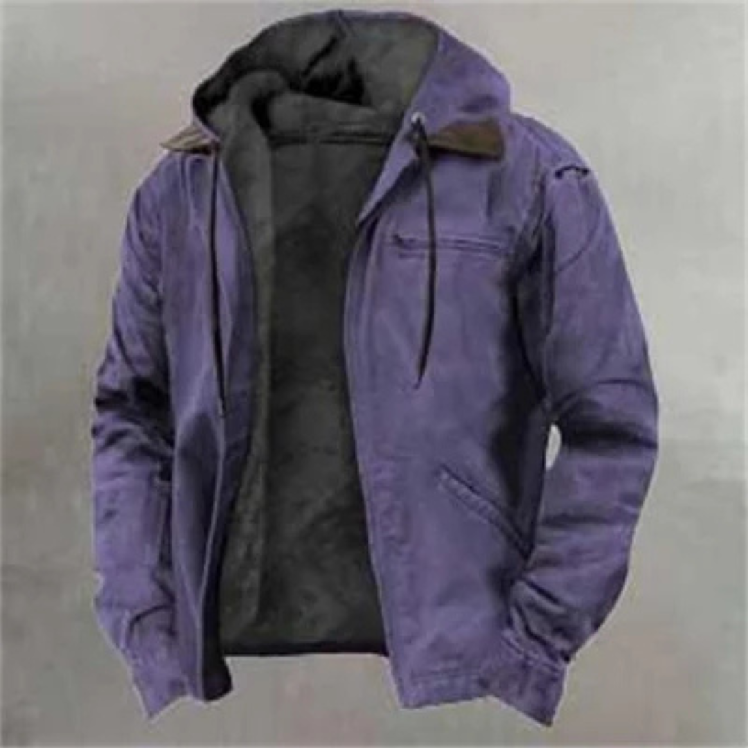 Herren Hoodiejacke mit Kapuze und Reißverschluss - Regular Fit, Vorderreißverschluss, Kängeltaschen