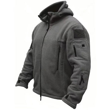 Männerjacke Tactical Hooded Full-Zip mit Utility Taschen - Regular Fit