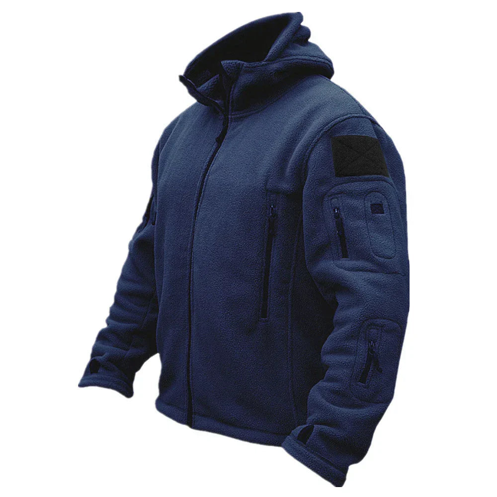 Männerjacke Tactical Hooded Full-Zip mit Utility Taschen - Regular Fit