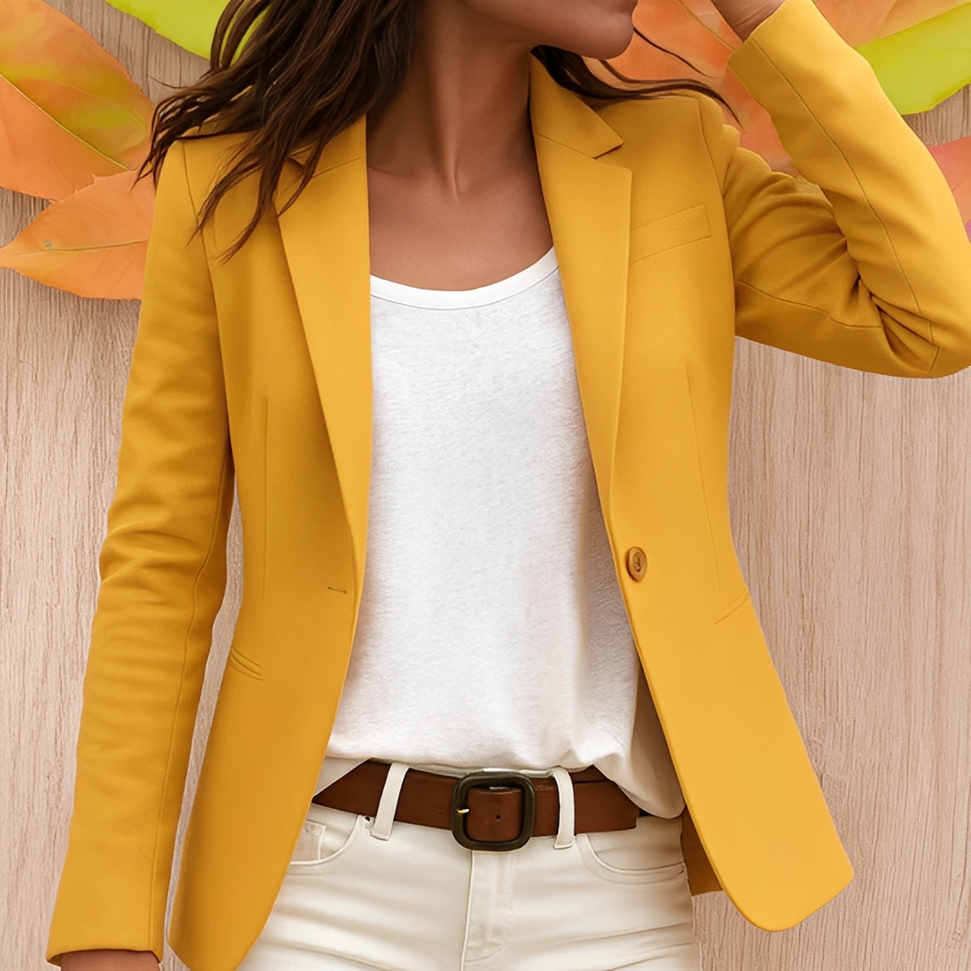 Damen Blazer mit schmalem Schnitt und Ein-Knopf-Verschluss - Slim Fit