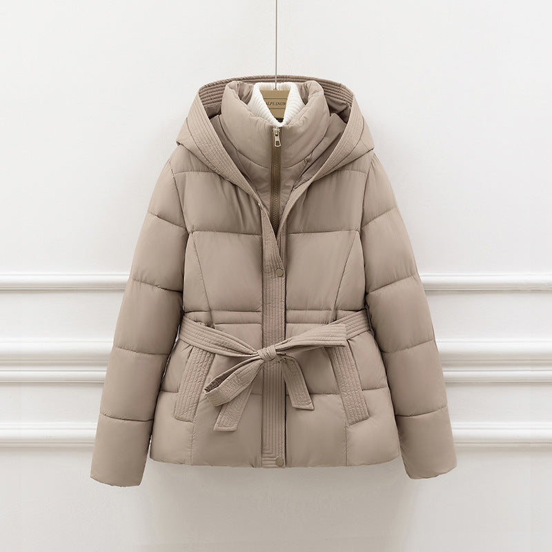 Damen Jacke mit Kapuze, Gepolstert, mit Gürtel - Bequeme Passform