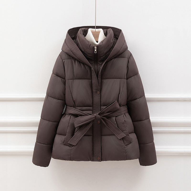 Damen Jacke mit Kapuze, Gepolstert, mit Gürtel - Bequeme Passform