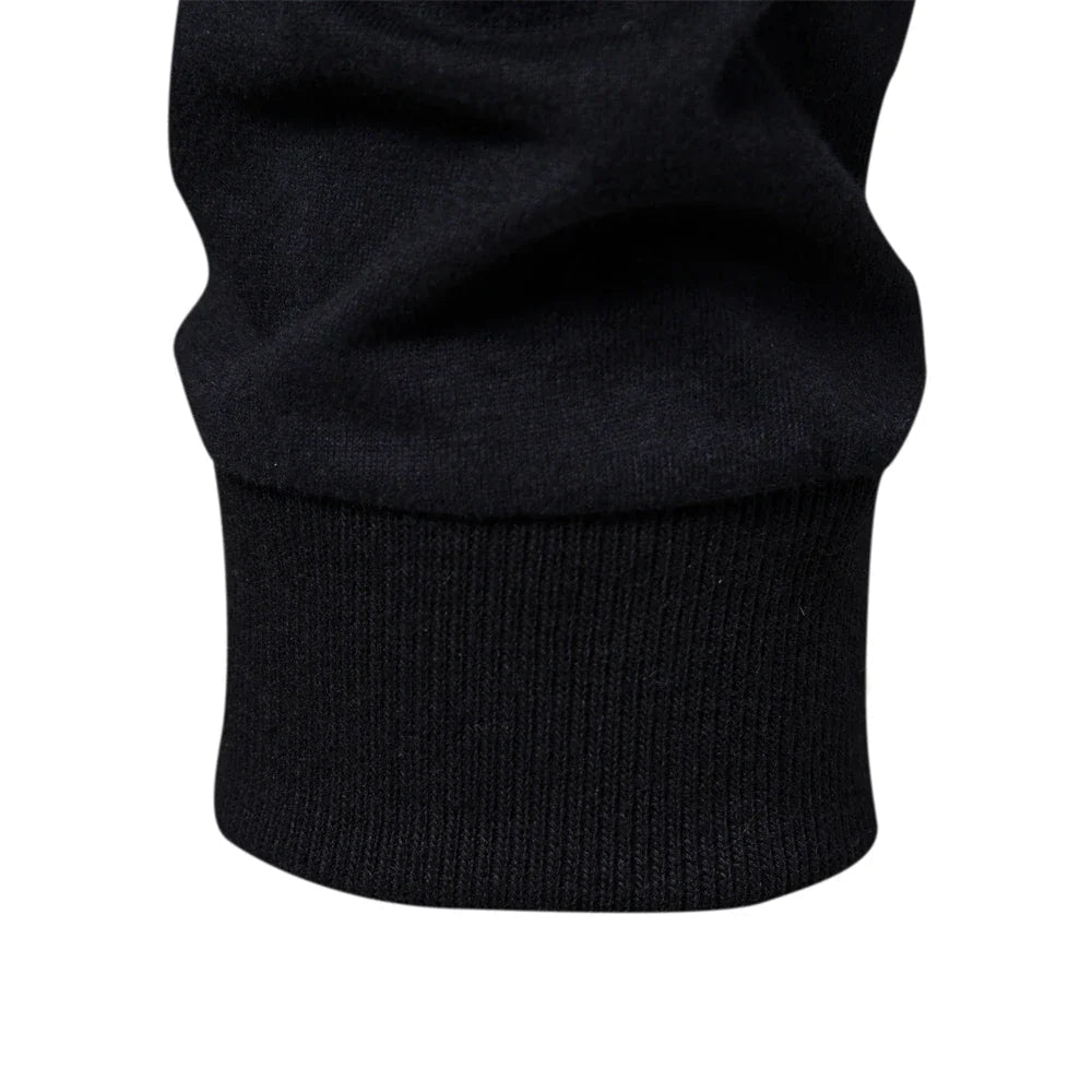 Herren Langarm-Raglanshirt mit Ärmeln in Kontrastfarbe - Rundhals, schmaler Schnitt, Brustlogo