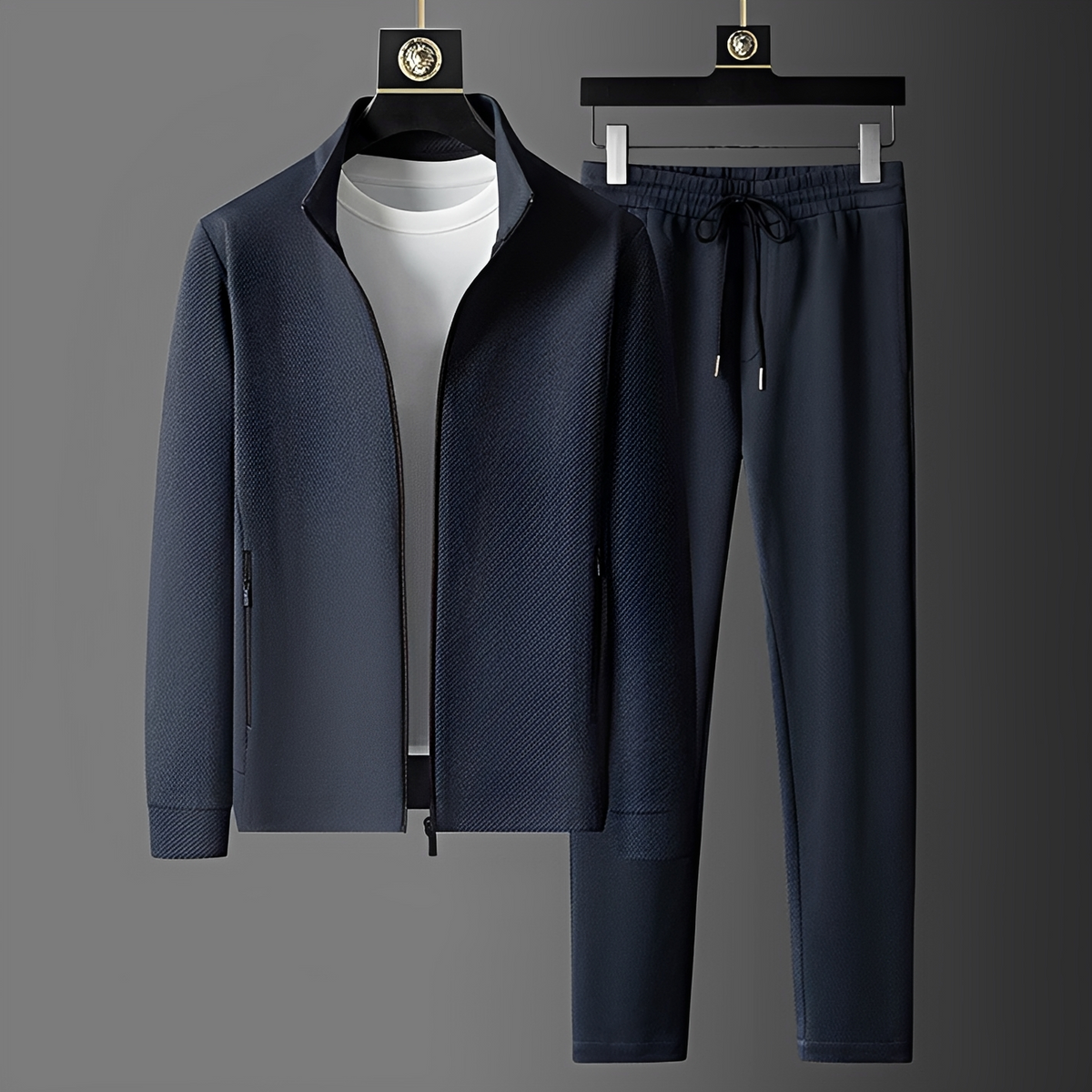 Herren Sportanzug-Set mit Reißverschlussjacke und Taschenhose