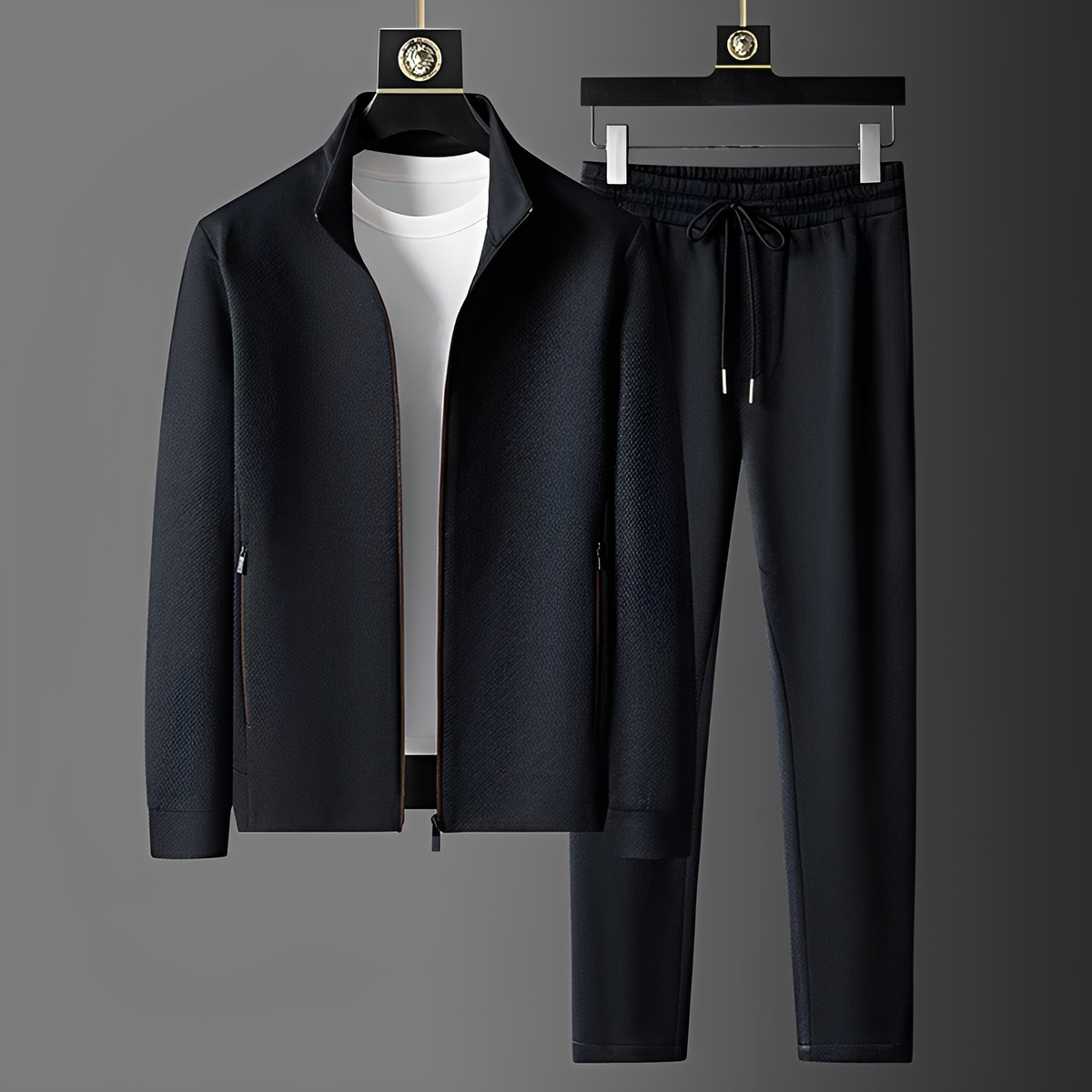 Herren Sportanzug-Set mit Reißverschlussjacke und Taschenhose