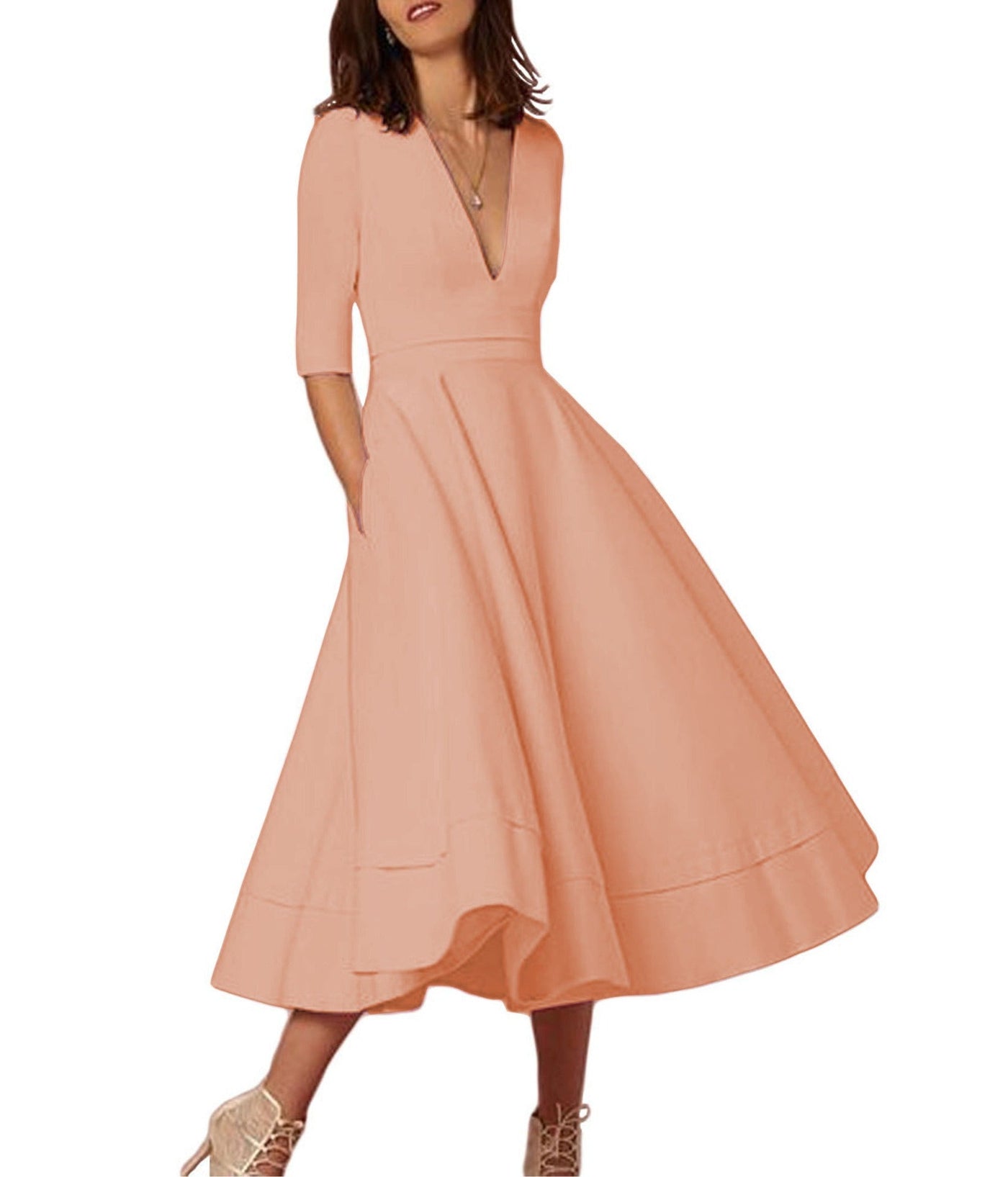 Elegantes Abendkleid — Vayrani — Ansicht 8 — Farbe Weiß