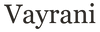 Vayrani logo dark